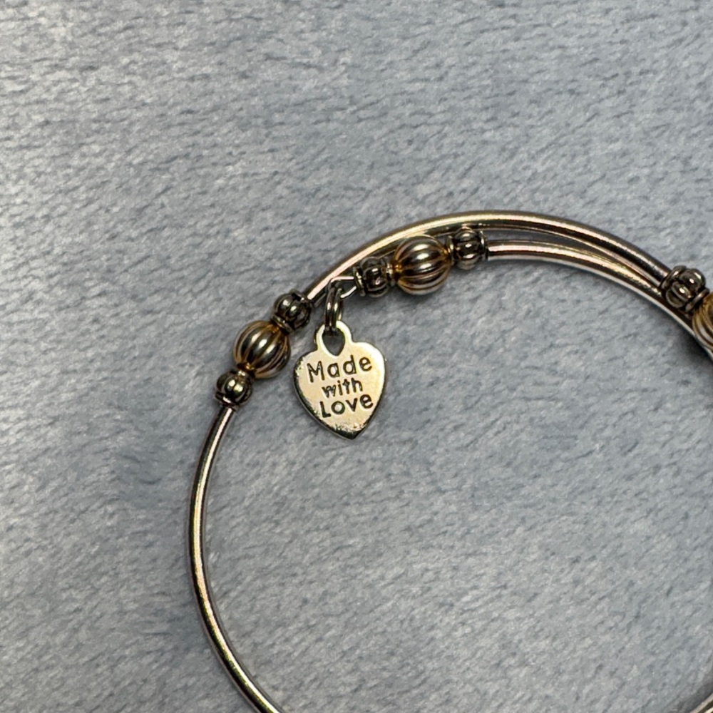 Archangel Gabriel Two-Tone Charm Bracelet - Picture 3 of 4